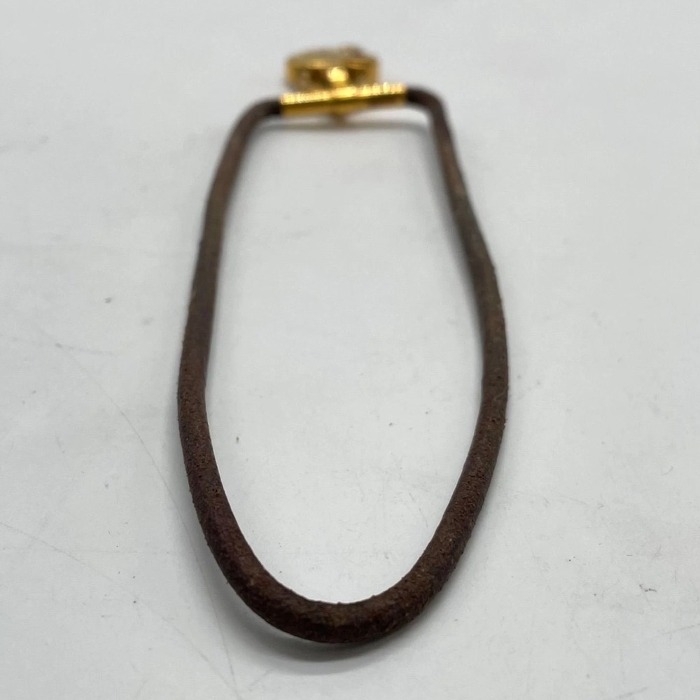 HERMES 2004 Necklace Cadena Padlock Charm La Fantaisie Heart Viviride Gold VTG - Picture 8 of 12